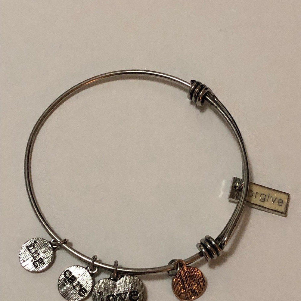 Alex and Ani Silvertone Bracelet